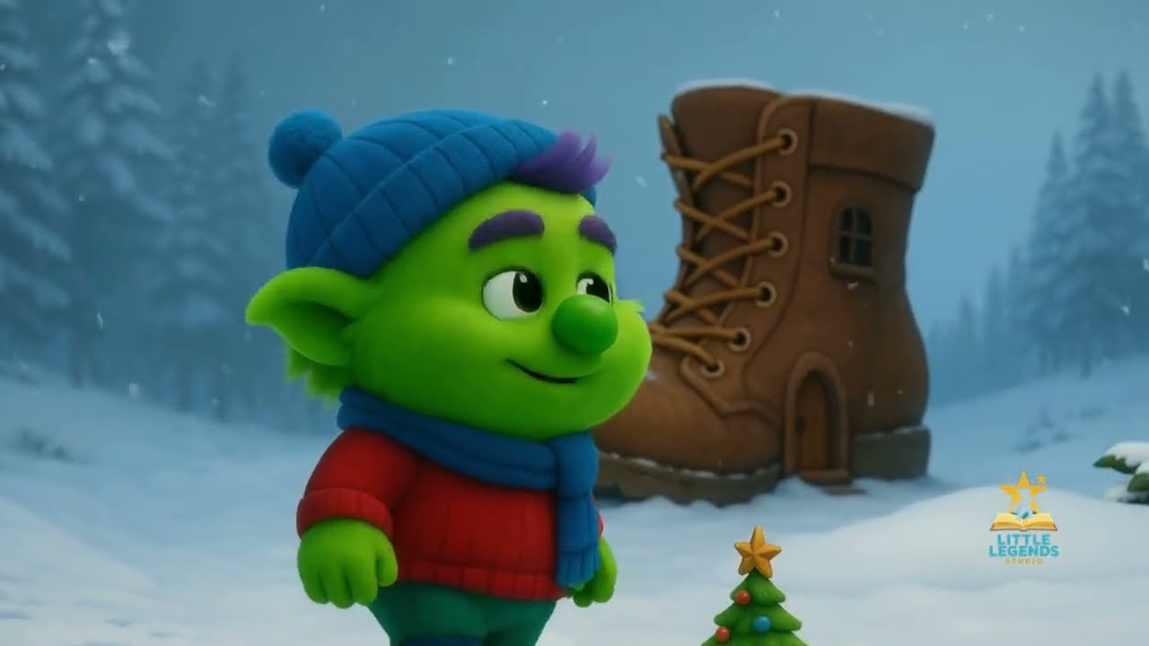 Любопытный человек находит рождественскую туфельку.