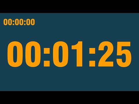 1 minute 25 second timer (with end alarm, time elapsed and progress bar)