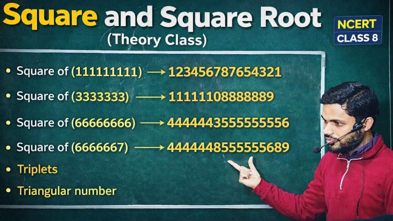 Ab Square Roots Kabhi Nahi Bhuloge! Class 8 NCERT Theory (Part 2)