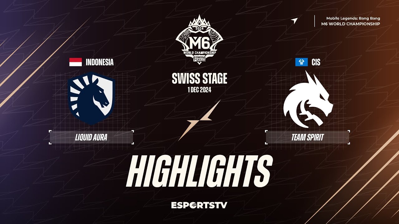 Team Liquid ID vs Team Spirit HIGHLIGHTS M6 World Championship | TS vs TLID ESPORTSTV