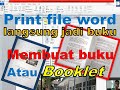 membuat - mencetak Print buku atau booklet di word