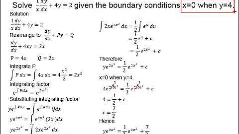 6.6 Differential Equation by Integrating Factor