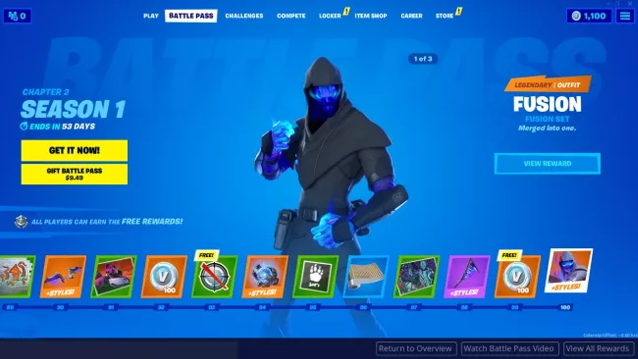 Reaching level 100 in FORTNITE