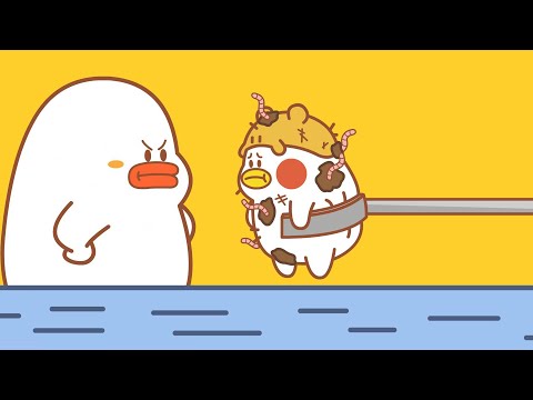 榴莲蛋糕，小酥肉，零食生产流水线！Durian cake, snack production line!丨#funnyanimation丨disgusting cartoon