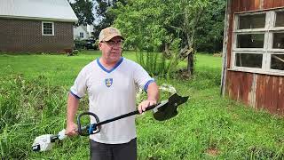 Hart 40v brushless weedeater with WeedWhacker attachment review.
