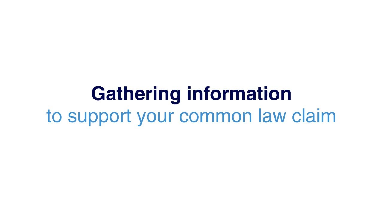 Supporting documents for a common law claim WorkCover Queensland YouTube
