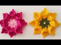 💯👌 AMAZİNG crochet flower motif pattern for beginners 2023 - How to crochet a Carnation flower