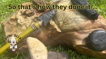 Experimental Archeology- How arrowheads and blades where attached