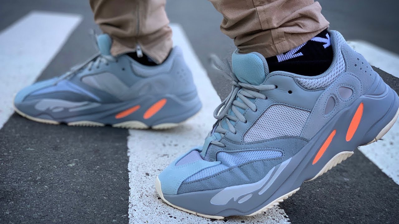 yeezy inertia on feet