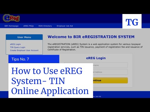 How to Use BIR eREG System- TIN Number Online Application[Easy and Fast Steps]