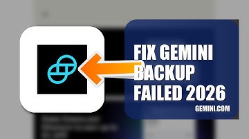 How To Fix Gemini Backup Failed 2026