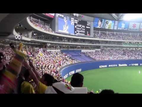 【画面大荒れ注意】2013 8/11 中日-阪神　10回表　マートン選手決勝タイムリーの時のレフト外野席
