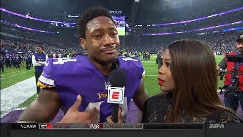 Stefon Diggs Emotional Postgame Field Interview | ...