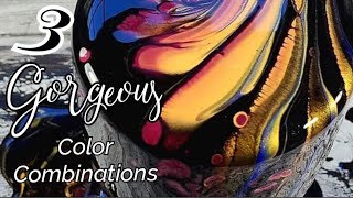 GORGEOUS Acrylic Pouring COLOR COMBINATION 3 Ways! Pour Painting Fluid Art (293) screenshot 3