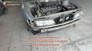 Nissan Almera  N15 1995-2000 Washer Fluid Pump Location and Replacement