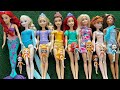 Which Disney Princess Are You ~Doll Review Collection DIY Miniature Ideas for Barbie DIY ASMR Video