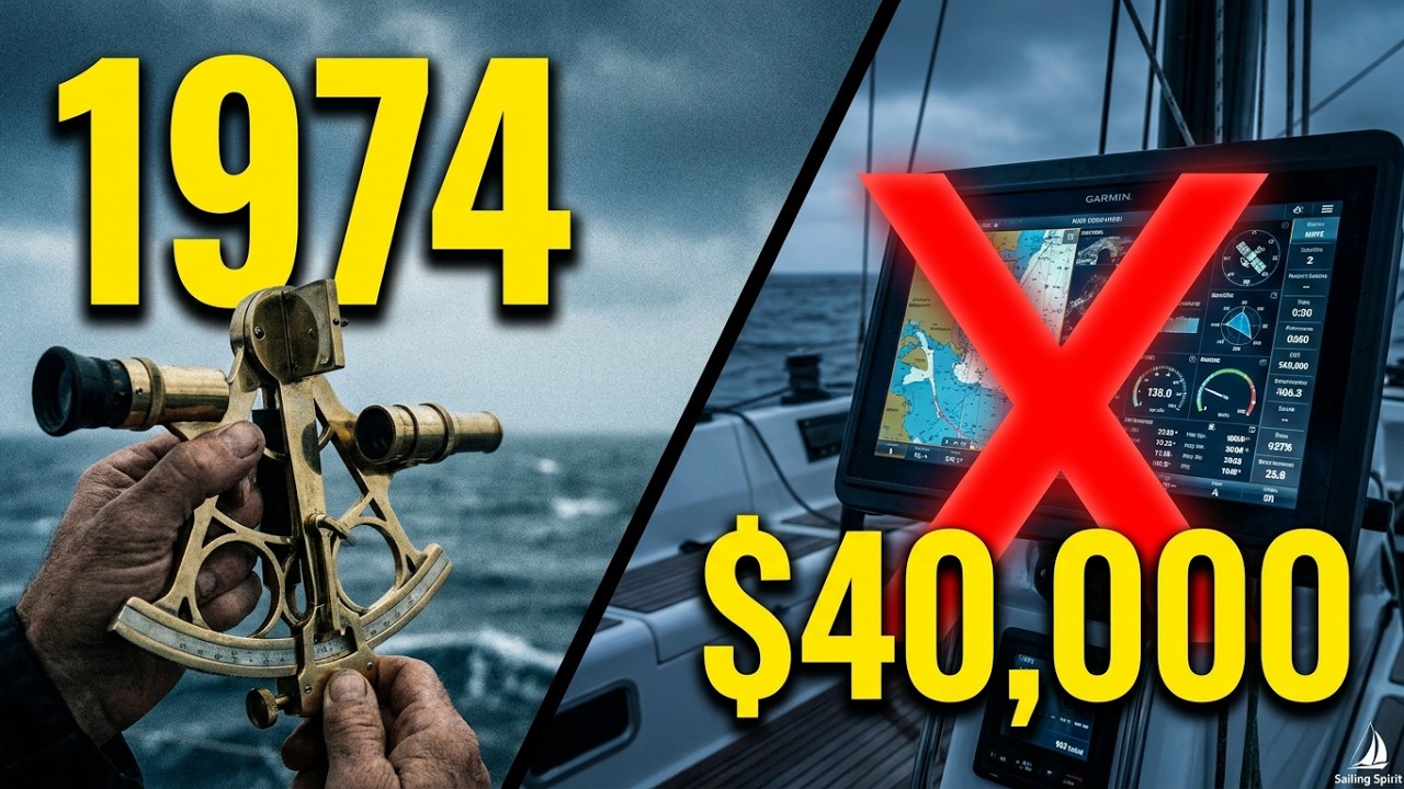 ⁣His Father Crossed the Atlantic in 1974 With a Sextant. He Tried With a $40,000 Computer then this h