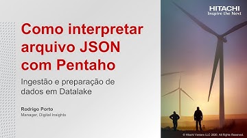Como interpretar arquivo JSON com Pentaho