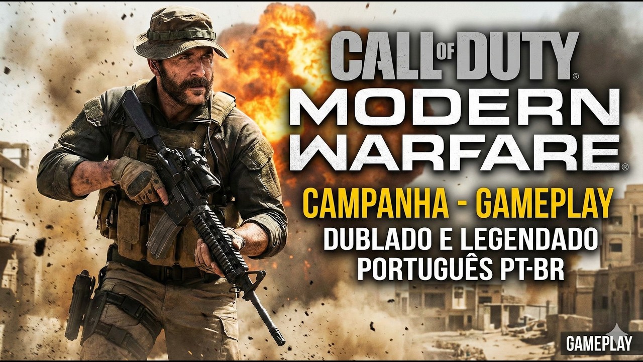 CALL OF DUTY MODERN WARFARE | Campanha -  Gameplay, Dublado e Legendado Português PT-BR