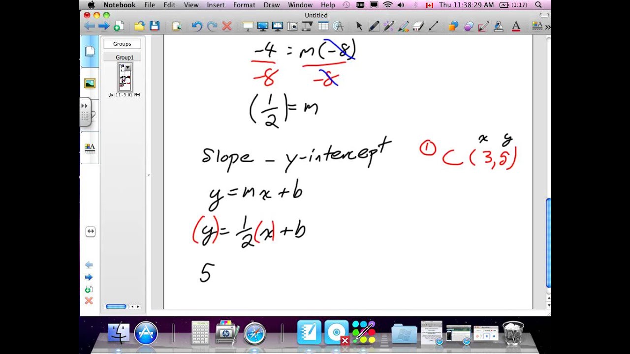 Forms of Linear Equations Grade 10 academic BN Pg 114 ex 3 YouTube