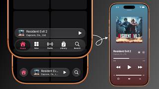 Apple Music Player Bottom Bar Transition | SwiftUI | iOS 27 screenshot 1