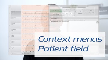 Rehab / Context menus patient field