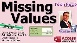 Missing Values Cause Calculations to Result in Empty Fields in Microsoft Access