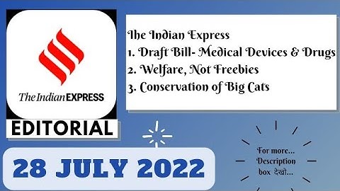 28th July 2022 | Gargi Classes The Indian Express Editorials and Ideas Analysis | By R.K. Lata