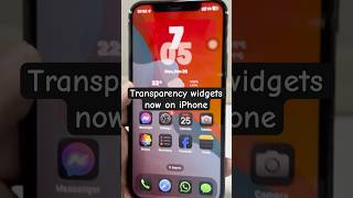 Transperant widgets in iPhone #iphone #tricksandtutorials
