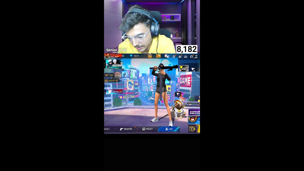 🔴 LIVE | Top 1 Grandmaster Push 🔥 | Free Fire Shorts Live 