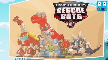 Transformers Rescue Bots: Dino Island  - Help Dino Bots To Free From Statis Field