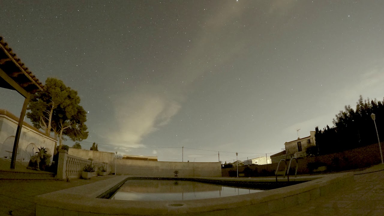 Timelapse nocturno con viento Gopro Hero 9
