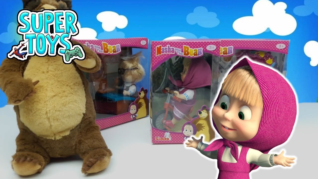 MASHA E ORSO italiano - giochi per bambine e bambini - Masha e Orso vanno  in bicicletta - YouTube