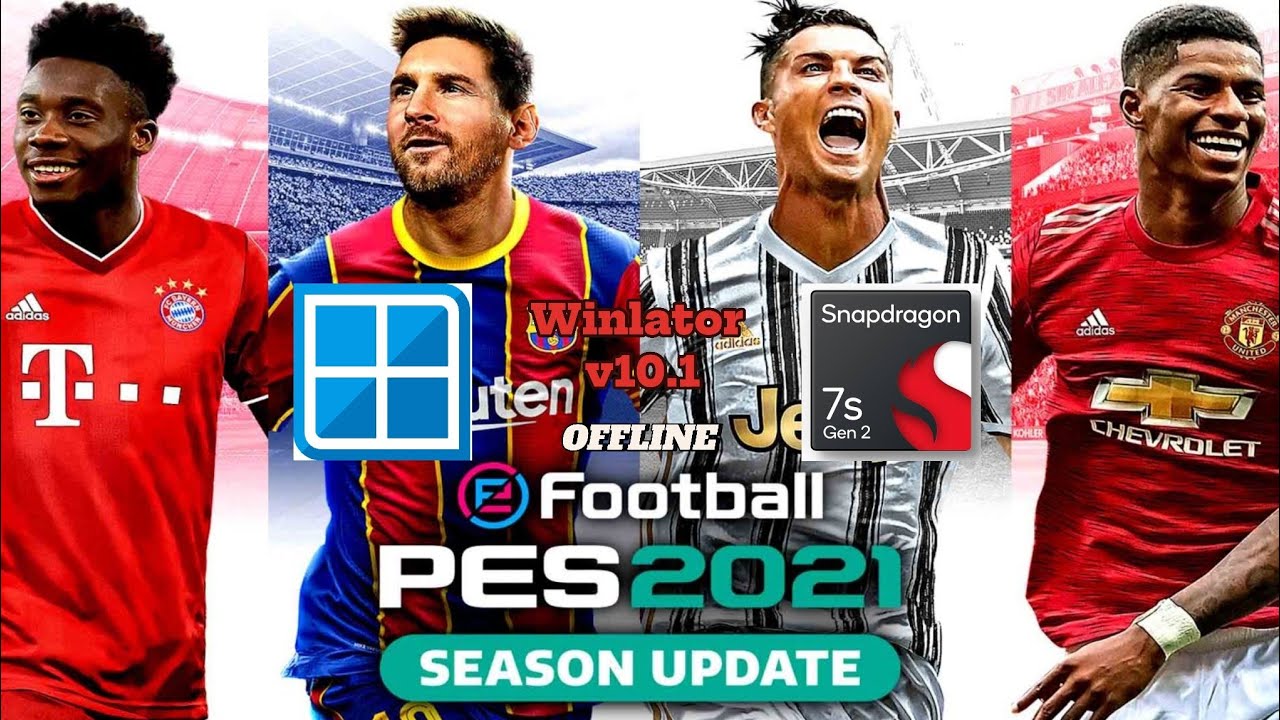 Winlator v10.1 - Gameplay PES 2021 (Windows) On Android || Snapdragon 7s Gen 2 