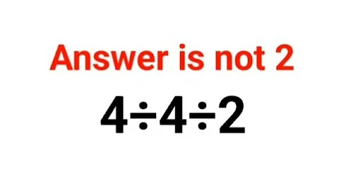 4÷4÷2 The answer is not 2. Many got it wrong!  Ukraine Math Test #math #percentages #ukraine