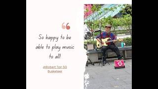 My busking performance outside The Mandarin Gallery on Sunday 17th May 2026!