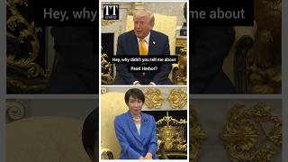 Trump Makes Pearl Harbour Joke In Front of Japanese PM to Defend Iran War #trump #japan #pearlharbor