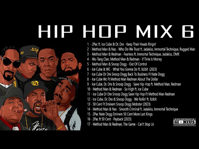 HIP HOP MIX 2023 FLASH 2pac, Snoop Dogg, Dr. Dre, Eminem, DMX, Ice Cube, Xzibit, Method Man, 50 cent class=