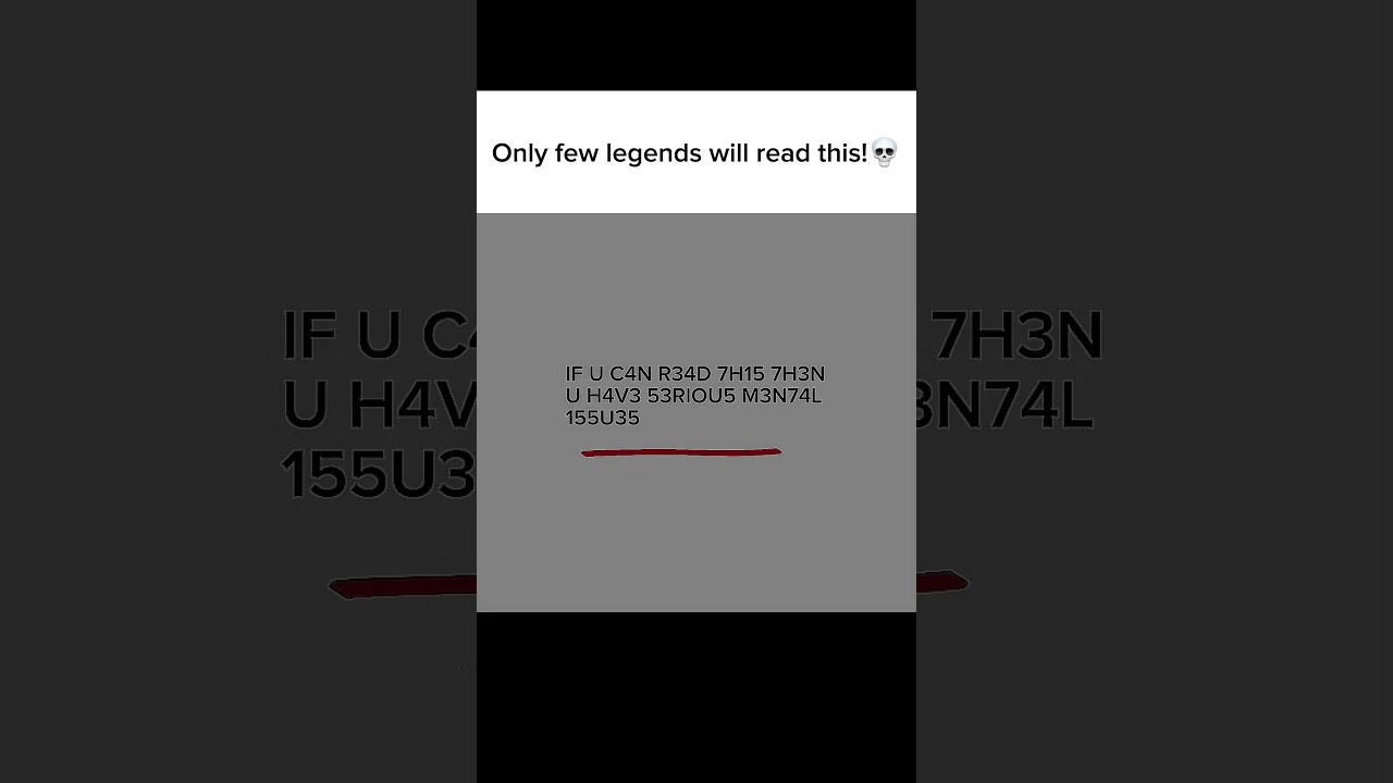 Are you Legend!?🗿