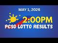 [LIVE] 2PM Lotto Result Today - May 1, 2026 PCSO