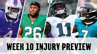 Week 10 Injury Preview