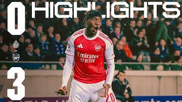 SIX EUROPEAN WINS ON THE SPIN! | HIGHLIGHTS | Club Brugge vs Arsenal (0-3) | Madueke x2, Martinelli