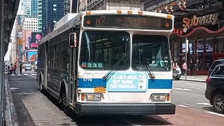 Orion VII OG Hybrid #6770 on the M7 and XD40 #7577 on the M20 at 7th Avenue/41st Street