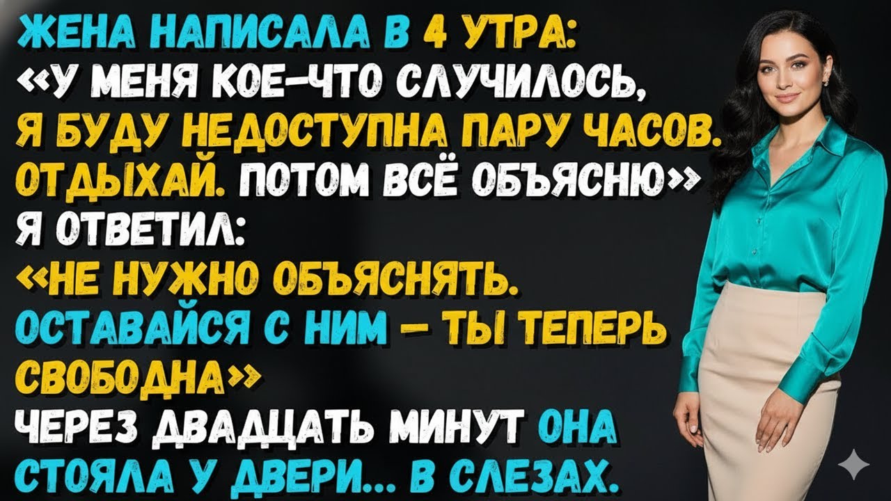 В 4 УТРА ЖЕНА НАПИСАЛА: «Я НЕДОСТУПНА». ЧЕРЕЗ ПАРУ МИНУТ ОНА УЖЕ РЫДАЛА И СТУЧАЛА…