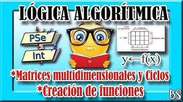 Curso de lógica algorítmica - PSeInt - 06 - Matrices Multidimensionales - Funciones