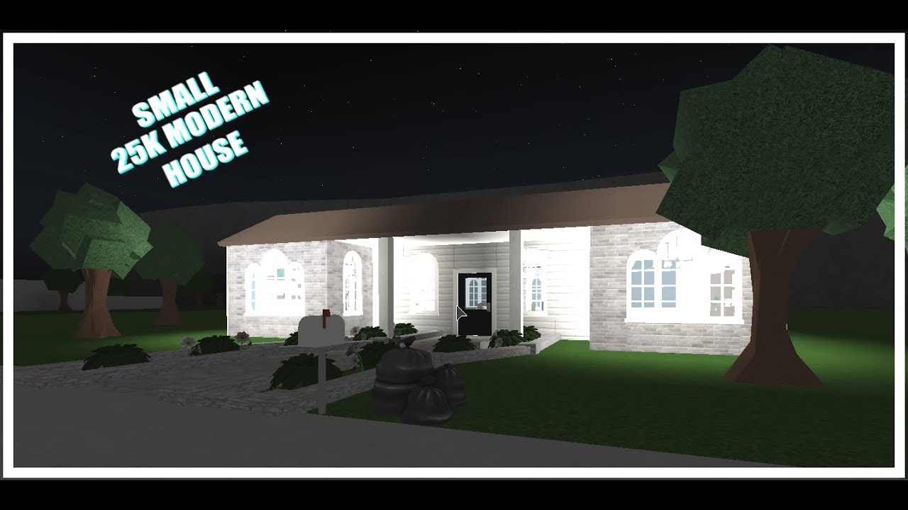 SMALL 25K MODERN HOUSE | ROBLOX Welcome To Bloxburg - YouTube