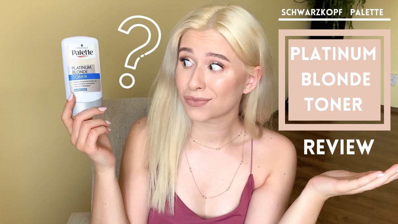 Schwarzkopf Palette Platinum Blonde Toner Review | M Beauty - YouTube