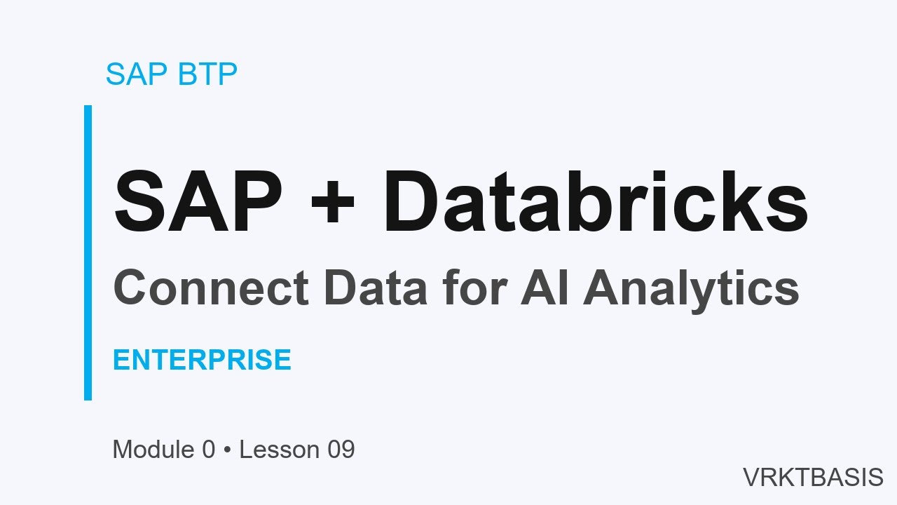 SAP BTP & Databricks Integration: Connect SAP Data to Advanced AI ...