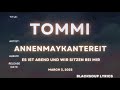 Annenmaykantereit  tommi lyrics