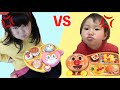 アンパンマンお子さまランチVSお子さまプレートのおもちゃでお料理対決ごっこ｜Anpanman Lunch Plate VS Dessert Plate Toys